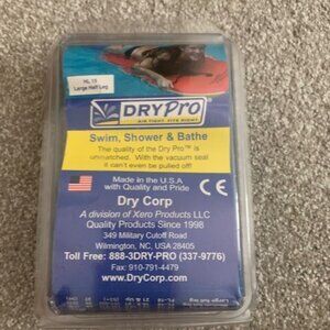 Unisex NIB DryPro Waterproof Large Half Leg Protector Vacuum Seal Wound / Cast